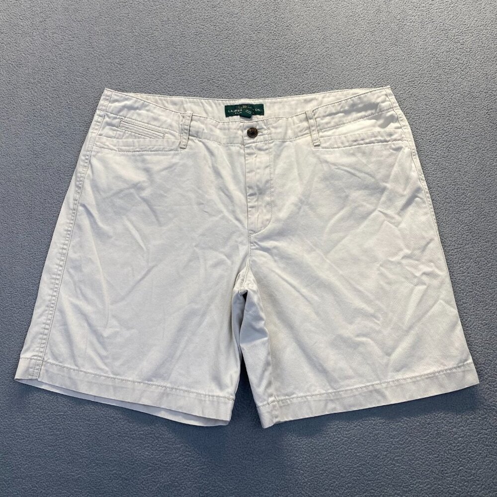 Ralph Lauren Jeans  Co Short Womens Size 16 Tan  Shorts,Pockets,Zipp
